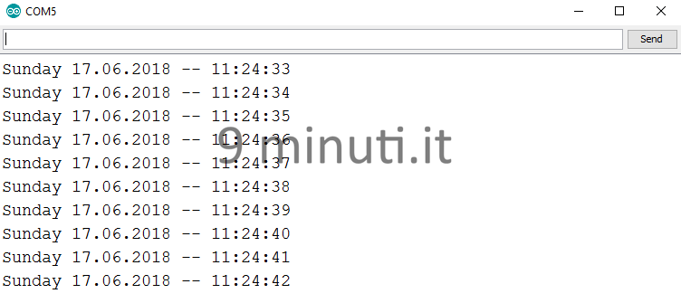 Lettura della seriale (MH Real Time Clock Modules 2 DS1302)