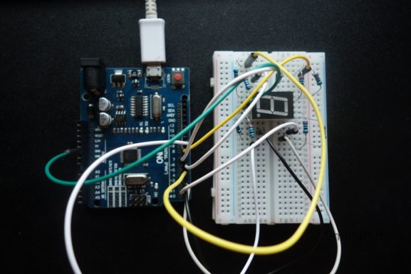 Display a sette segmenti con Arduino
