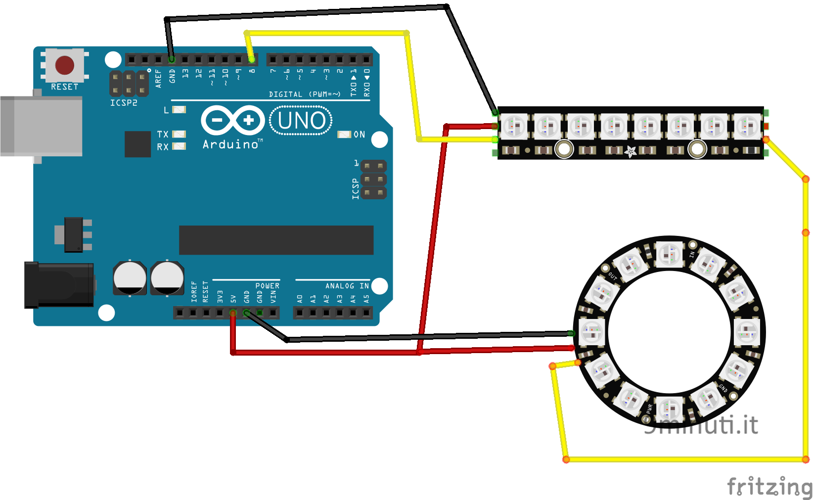 Neopixel strip 4 подключение Distrarre catturare partire libreria adafruit neopixel Rana Prospettiva cabina