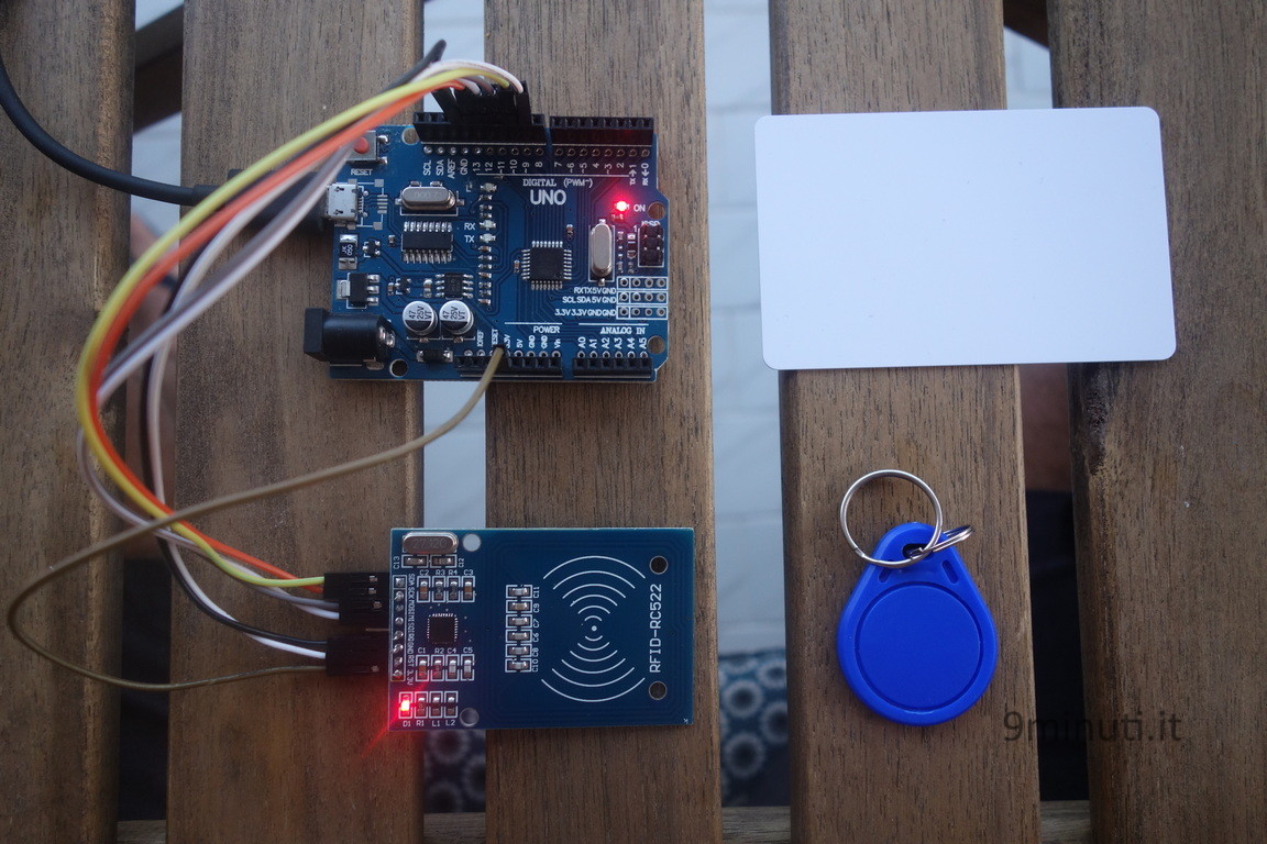 Arduino Uno e il modulo contactless rfid522