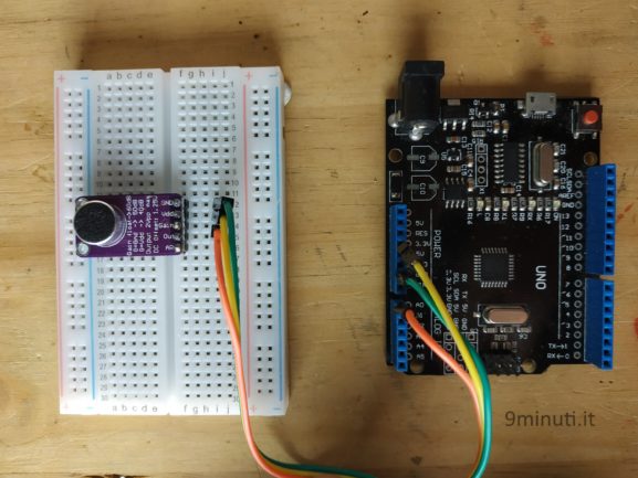 Microfono Adafruit MAX9814 con Arduino