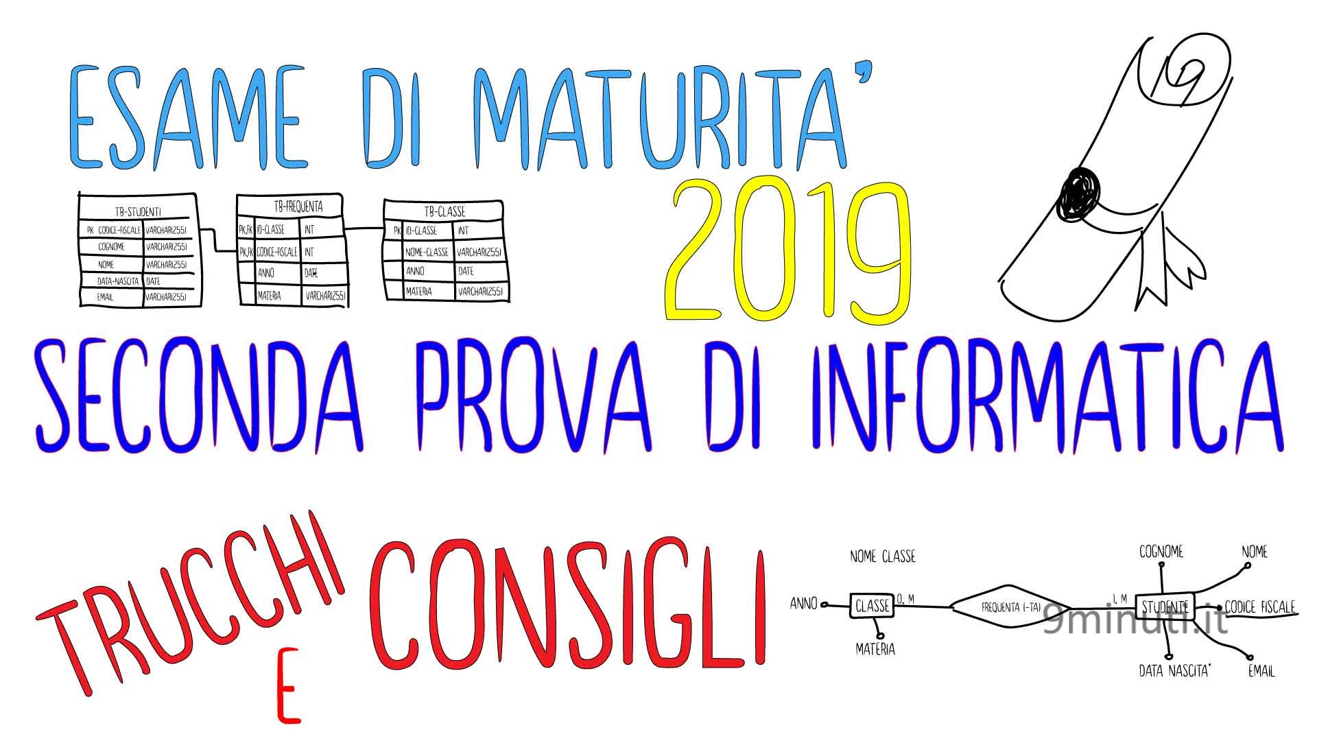 seconda prova di informatica 2019