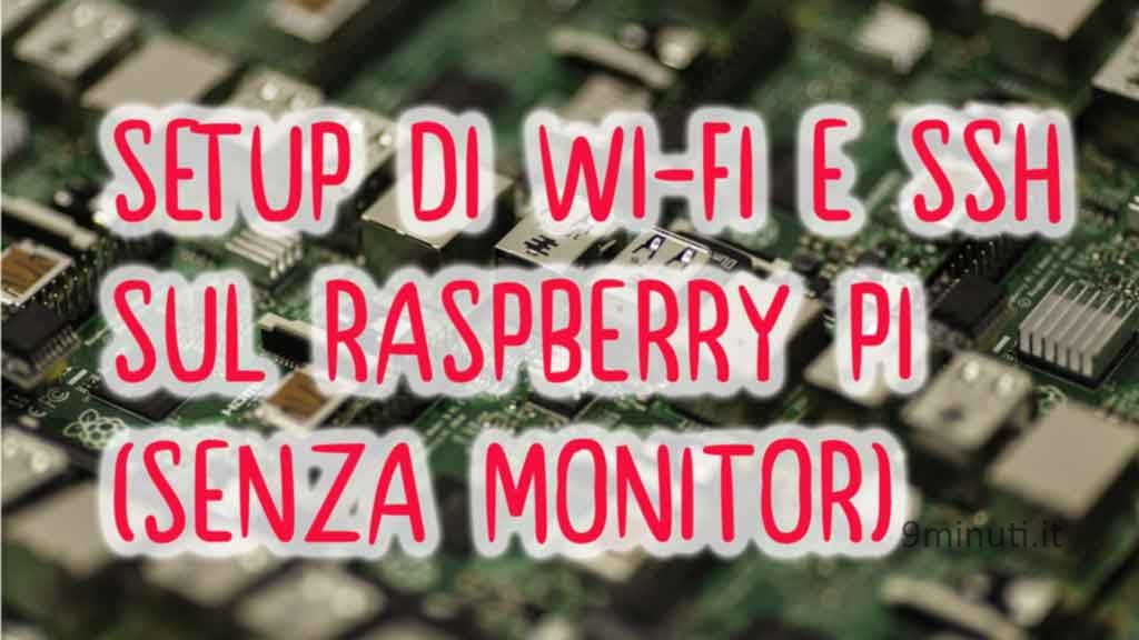 raspberry pi setup SSH no hdmi copertina