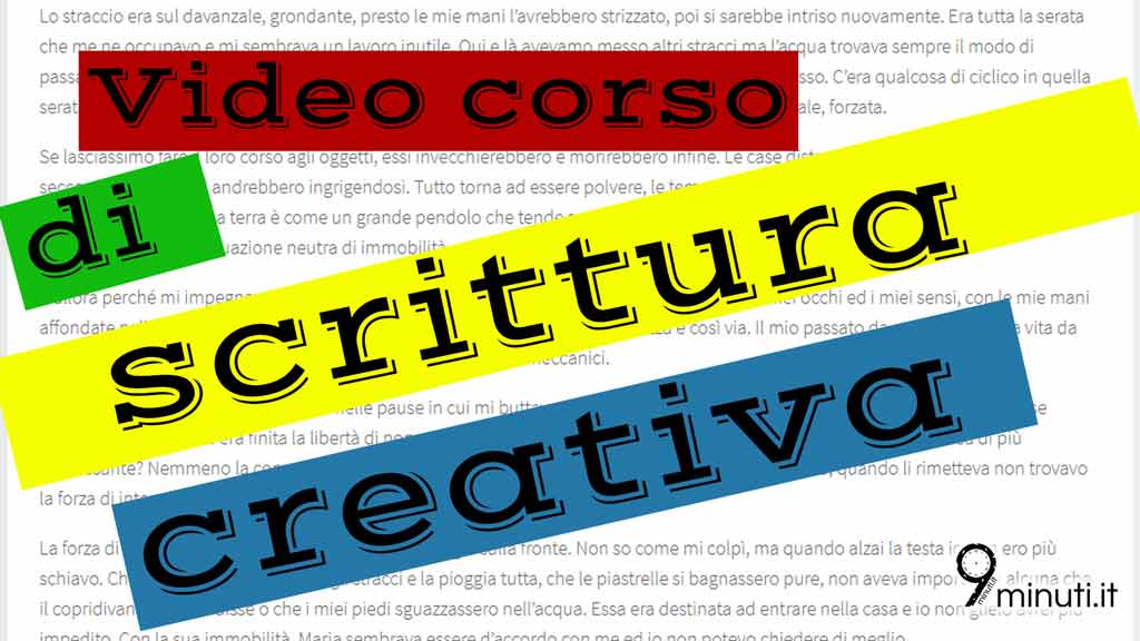 Corso di scrittura creativa che è creativa per davvero 9minuti.it