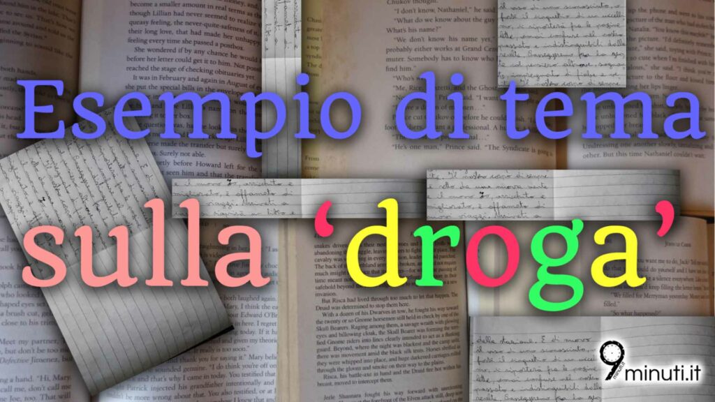 Pro O Contro La Legalizzazione Delle Droghe Leggere Testo Argomentativo Tema sulla droga (esempio di testo argomentativo) – 9minuti