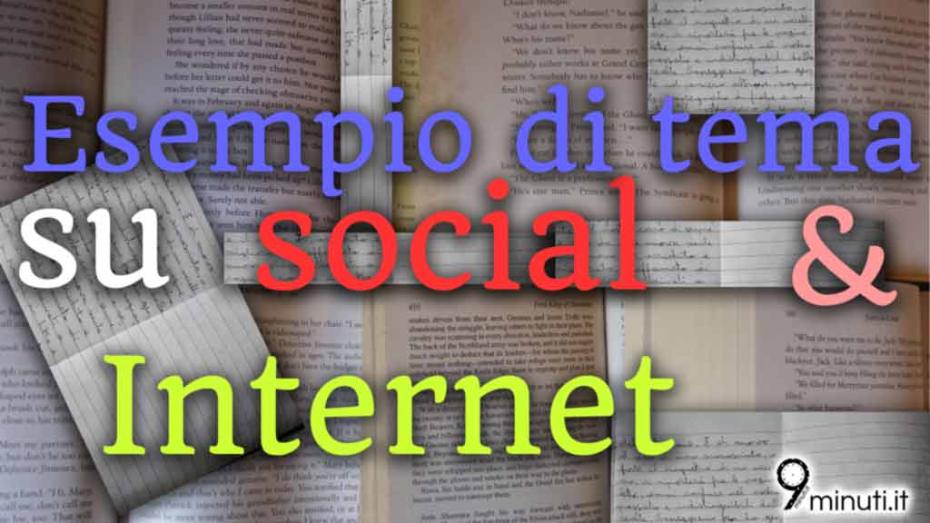 Testo Argomentativo Sui Social Network Tesi E Antitesi Tema svolto sui social network e Internet (esempio di tema) – 9minuti