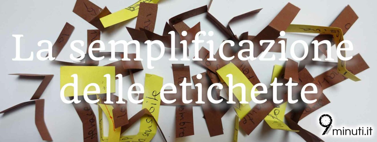 La semplificazione delle etichette